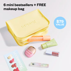 Summer Travel Kit: 6 mini best sellers + free makeup bag