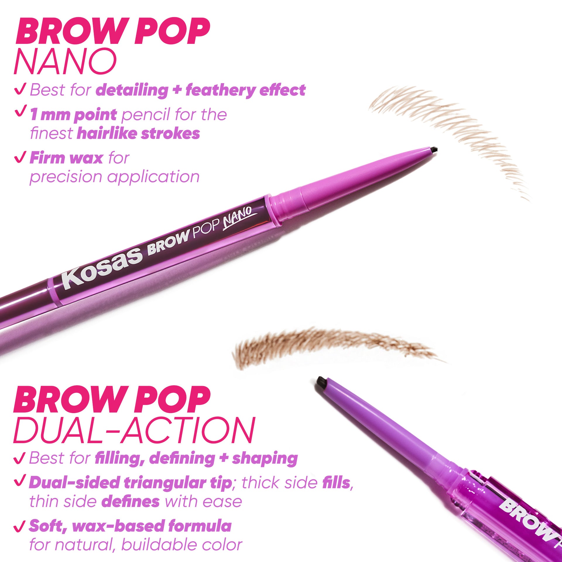 Brow Pop Nano Vs. Brow Pop Dual-Action