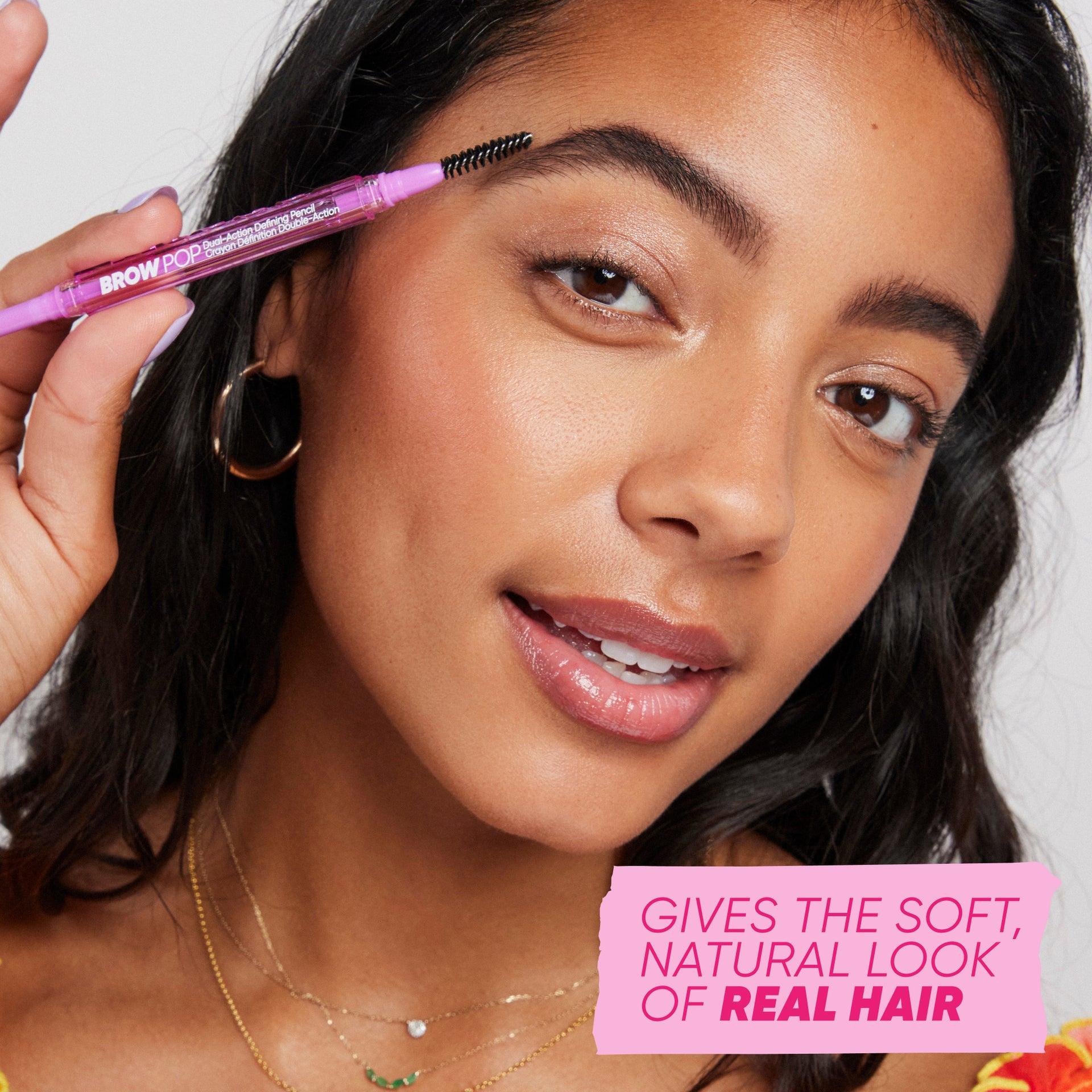 Brow Pop Dual-action in Brown Black - gives the soft natural look of real hair