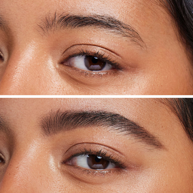 Model wearing Brow Pop in Brown Black