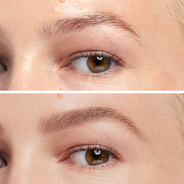 Model wearing Brow Pop in Taupe