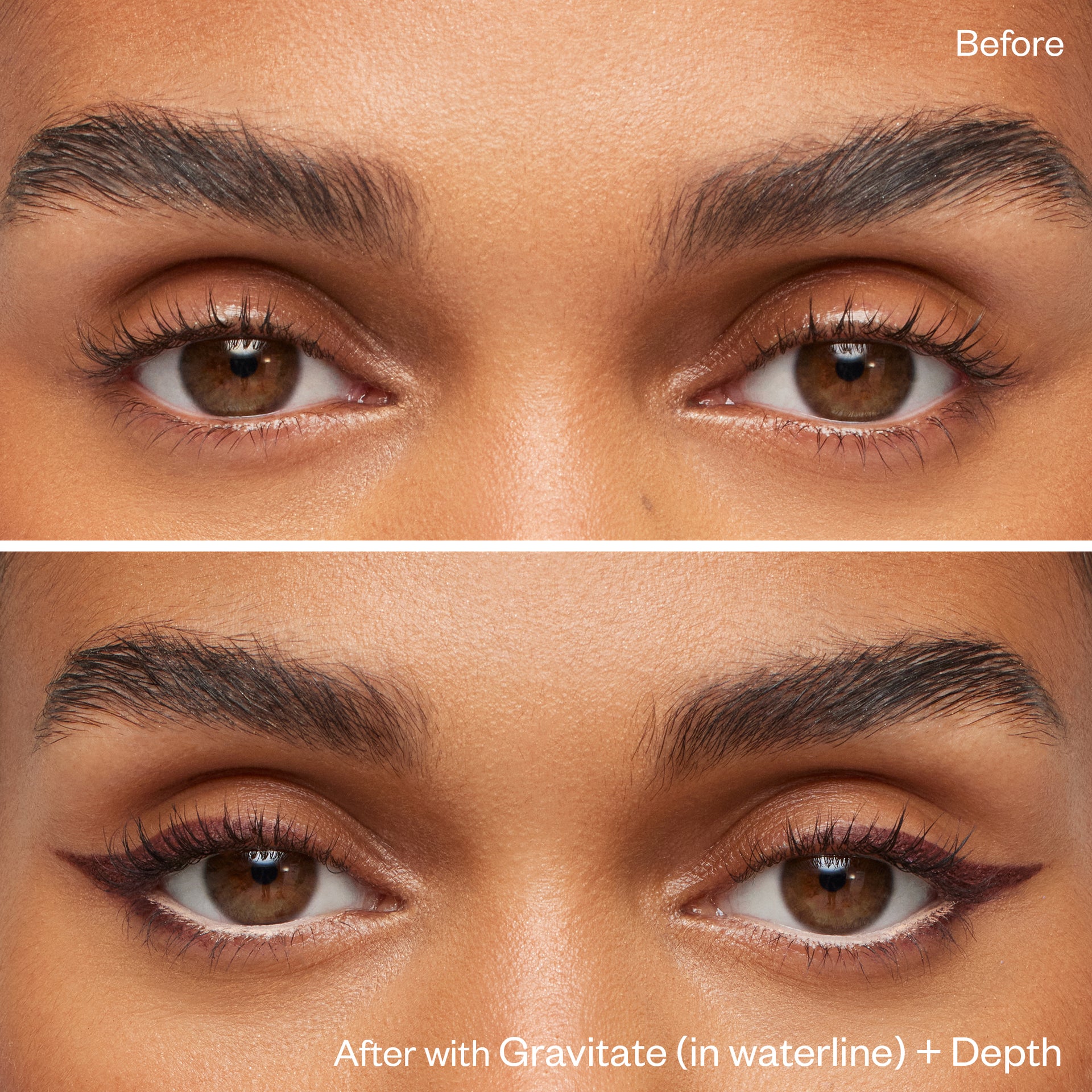 Before and after applying Soulgazer Gravitate