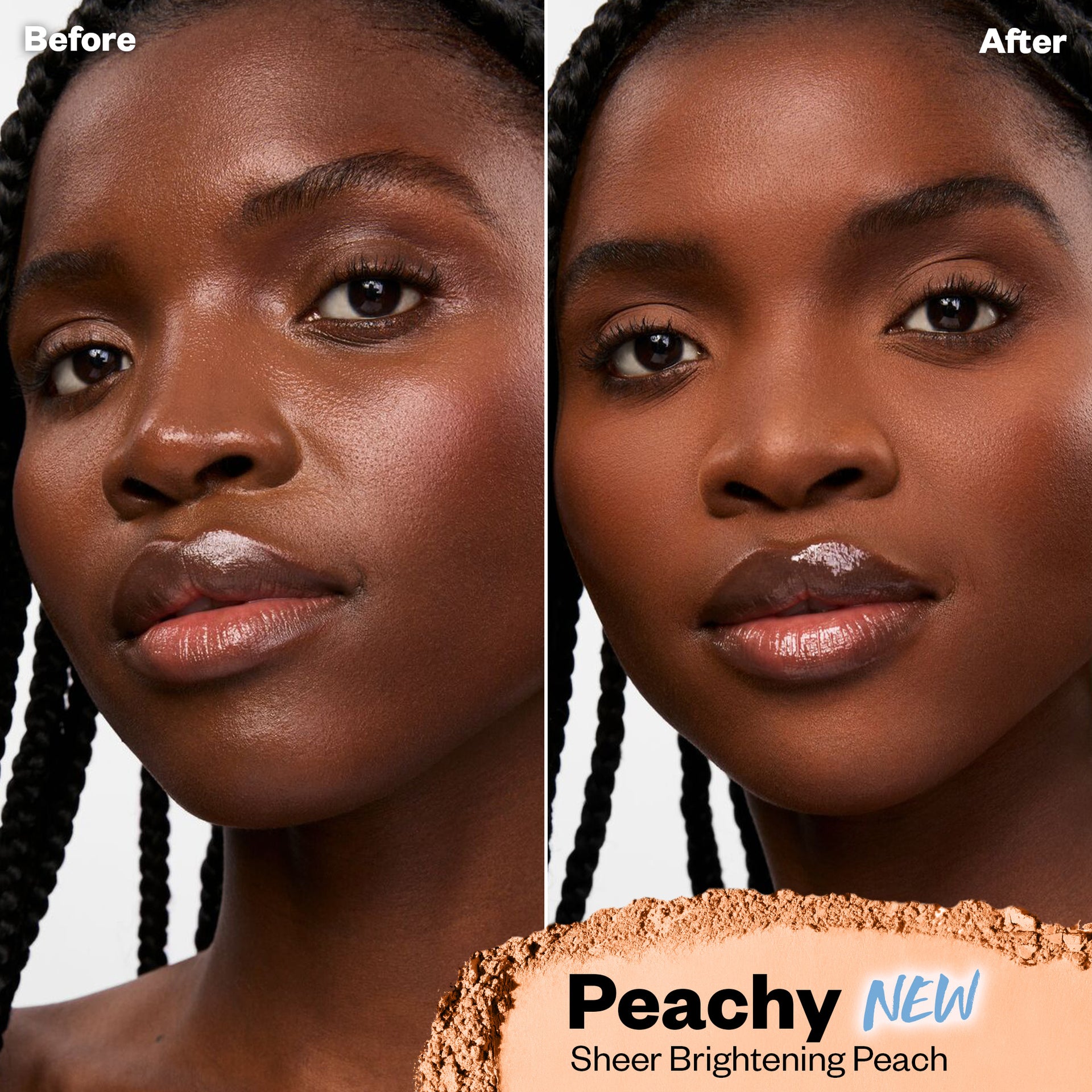 Before and after applying Cloud Set Brightening in Peachy