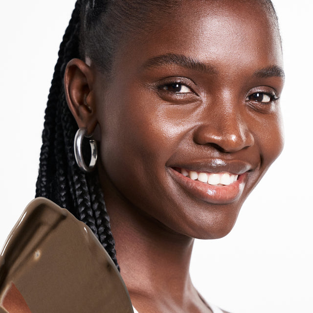 Model wearing BB Burst in Deep Neutral Olive 43