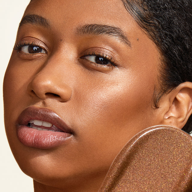 Model wearing Glow I.V. in Recharge