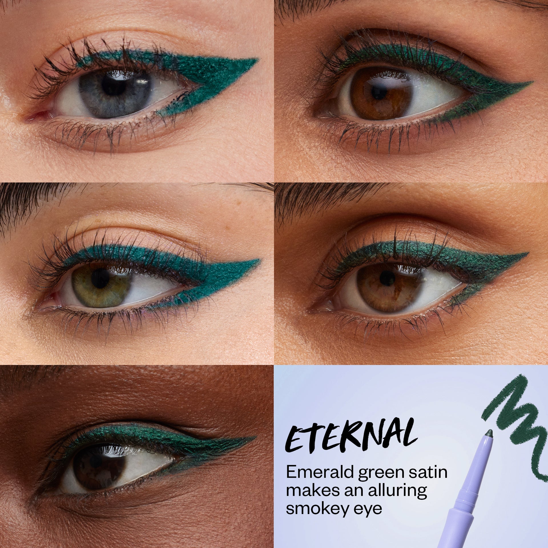 Soulgazer Eternal Grid - Emerald Green Satin