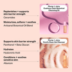 Plump + Juicy Double Cleansing System Benefits and Ingredients