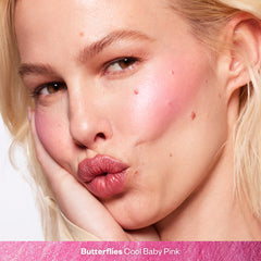 Blush is Life in Butterflies - Cool Baby Pink