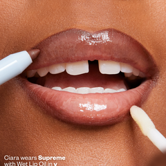 Ciara wears Supreme with Wet Lip Oil in Y