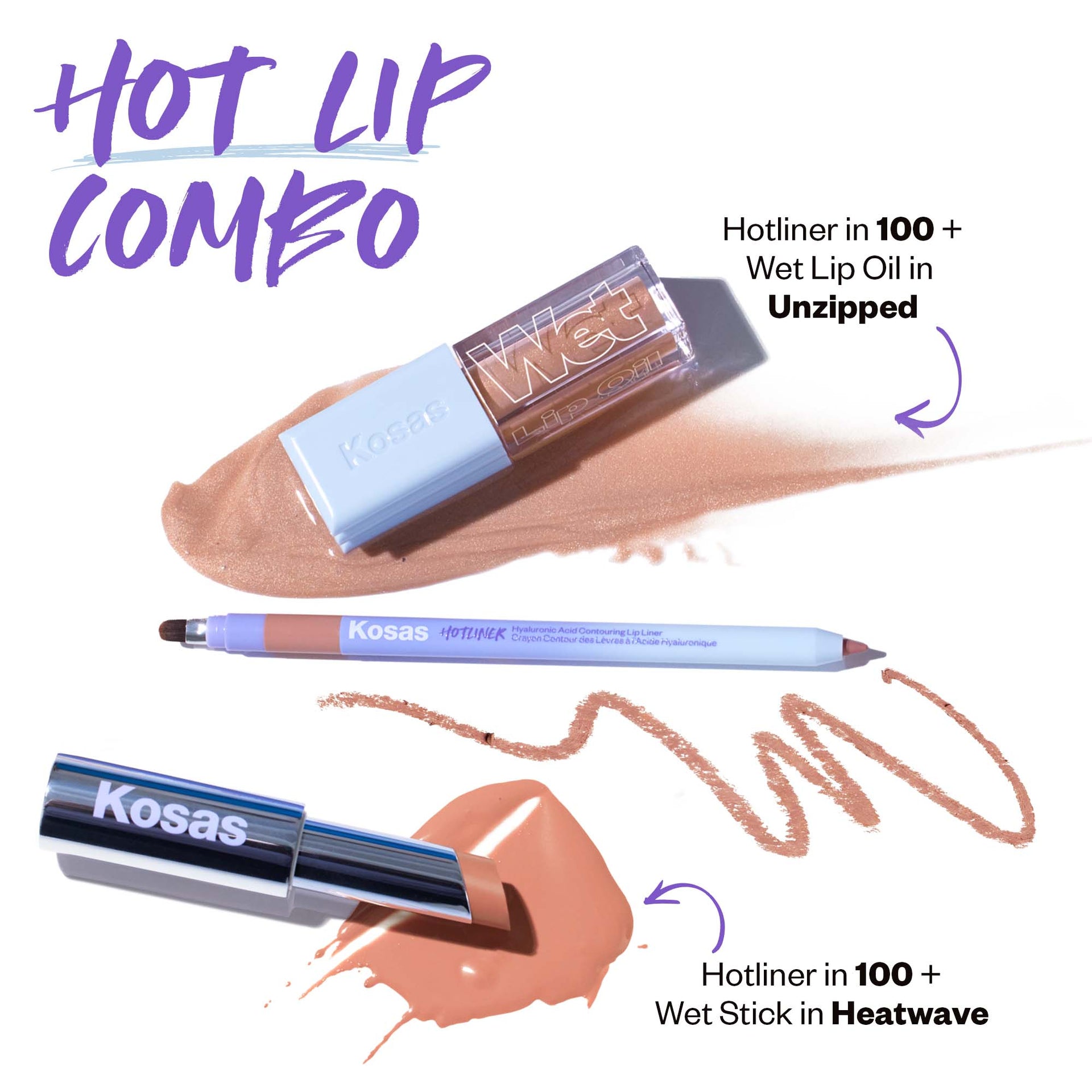 Hot Lip Combo (Hotliner + Wet Stick/Wet Lip Oil)