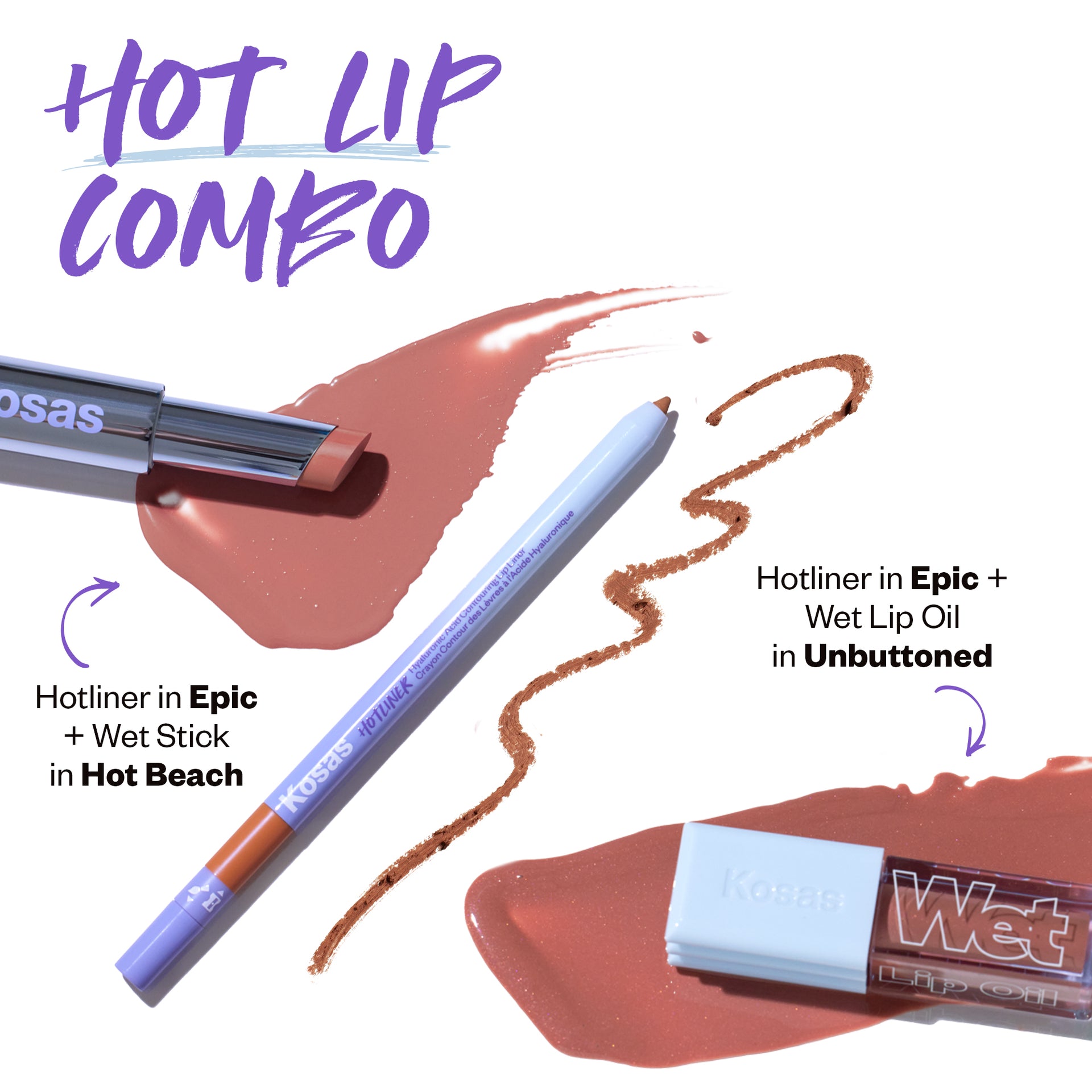 Hot Lip Combo (Hotliner + Wet Stick/Wet Lip Oil)