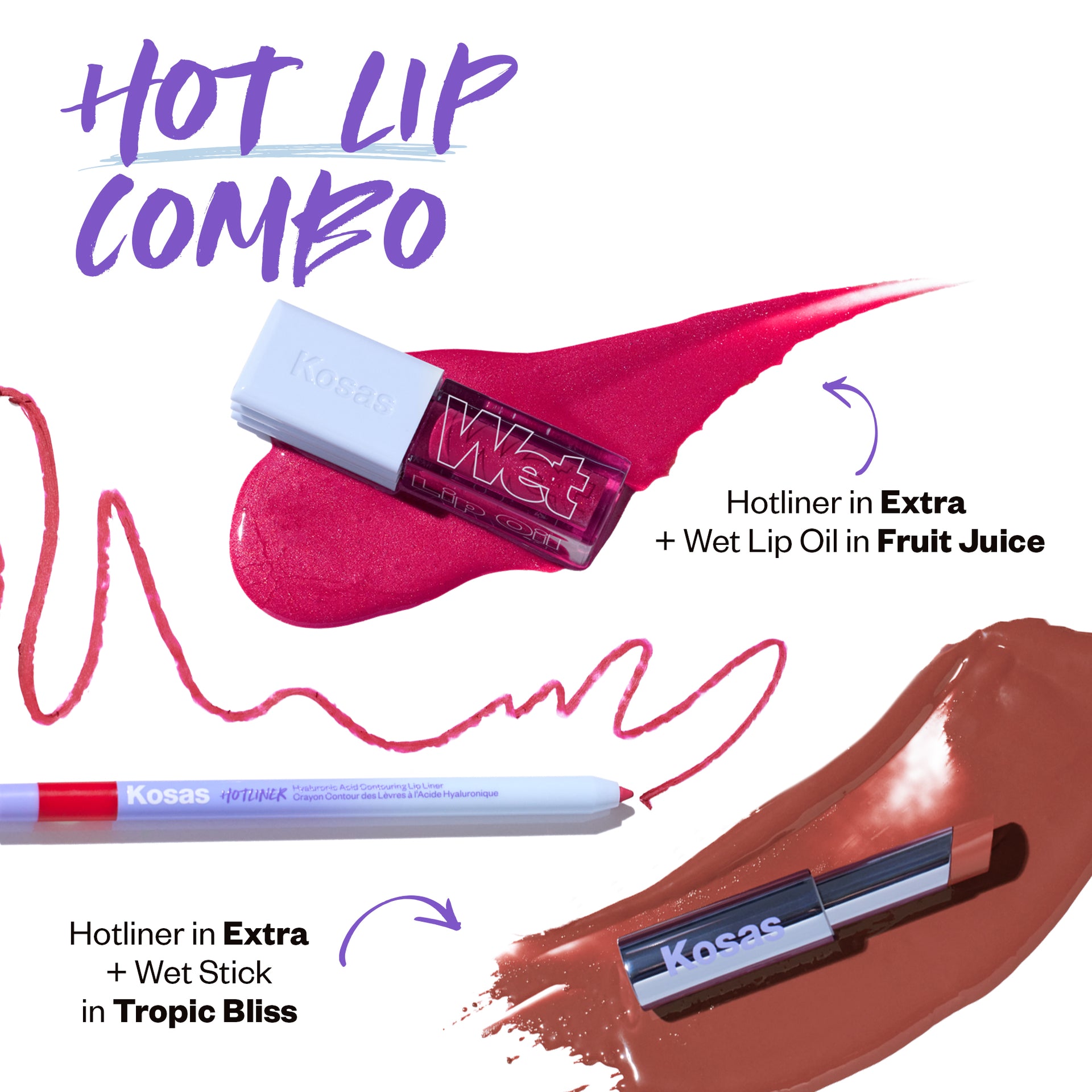 Hot Lip Combo (Hotliner + Wet Stick/Wet Lip Oil)
