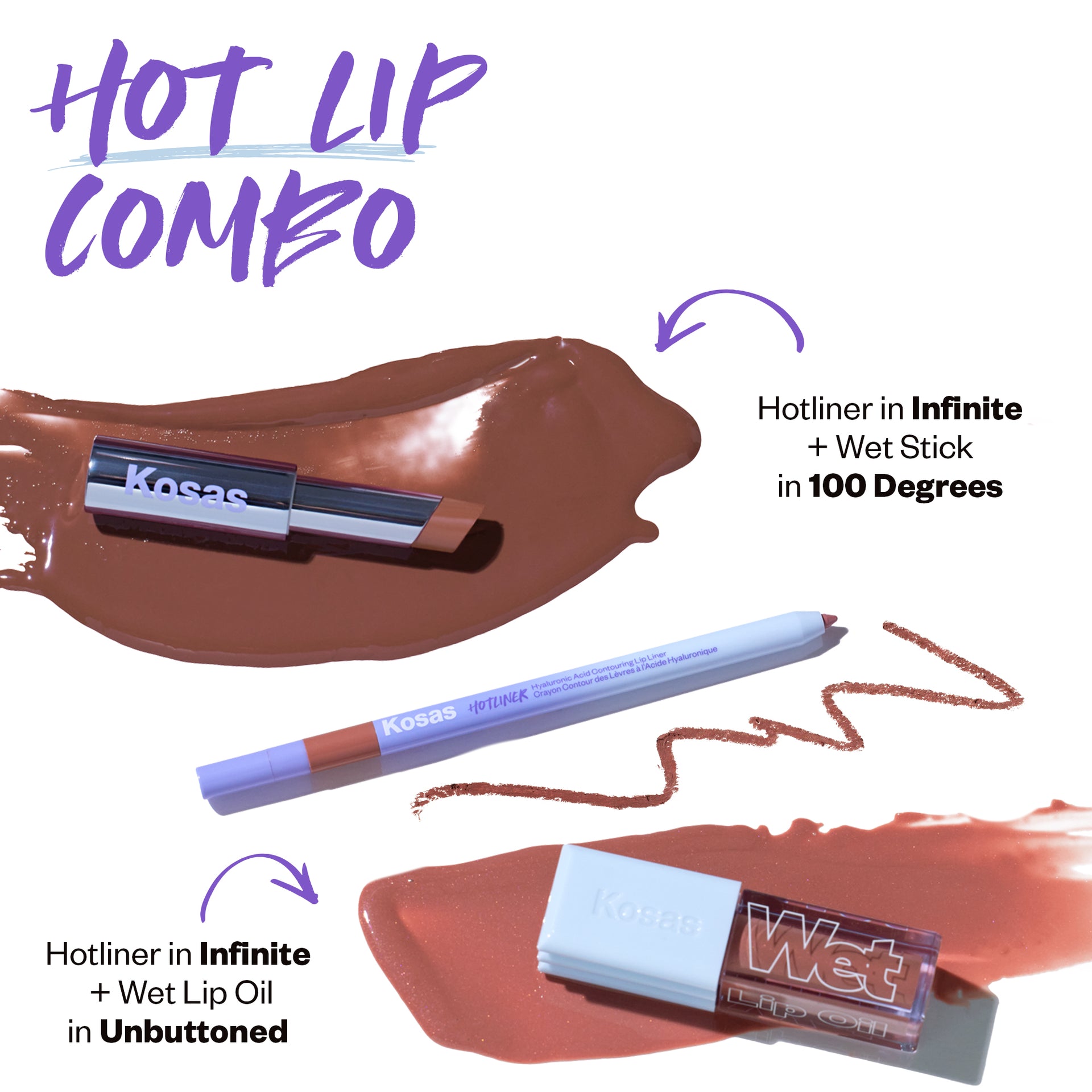 Hot Lip Combo (Hotliner + Wet Stick/Wet Lip Oil)