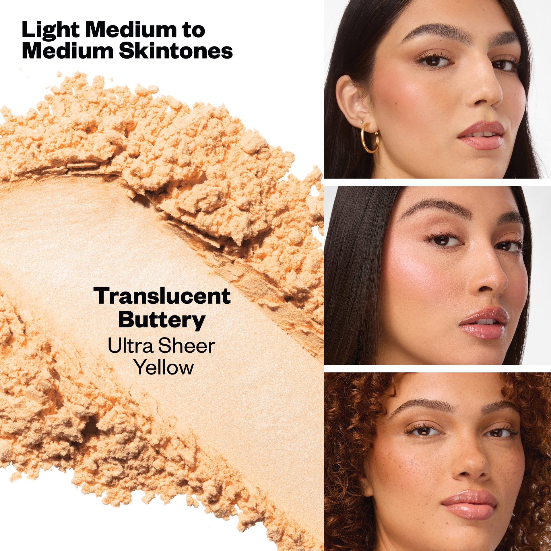 Cloud Set Loose Setting Powder in Translucent Buttery Shade Range Table