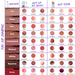 Fav Lip Combos Color Swatches