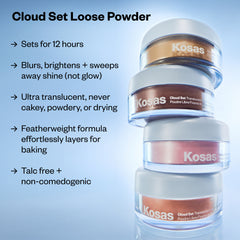 Perfect Prep Set (Cloud Set Loose Powder, Sleepy Tie, Cloud Set Mist)