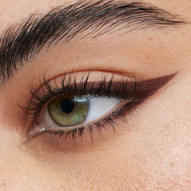 Green eye model wearing Soulgazer in Allure