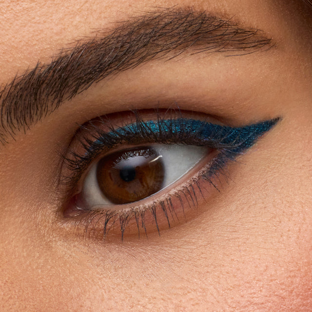 Light brown eye model wearing Soulgazer in Cosmic