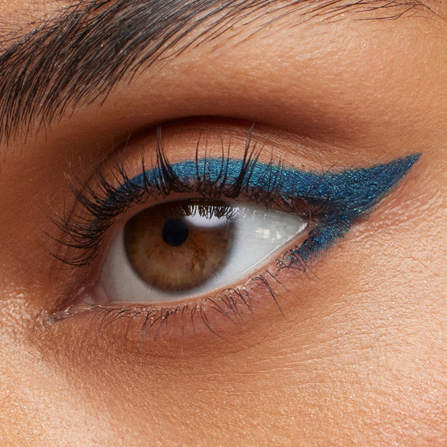 Medium skin tone model wearing Soulgazer in Cosmic