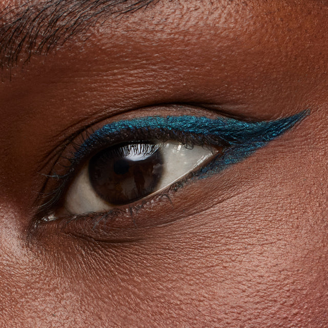 Deep skin tone model wearing Soulgazer in Cosmic