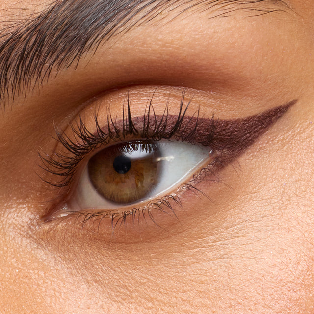 Medium skin tone model wearing Soulgazer in Depth