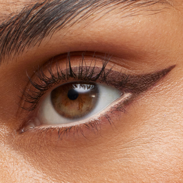 Medium skin tone model wearing Soulgazer in Gravitate