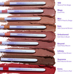 Shade swatches of Kosas Hotliner