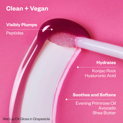 Wet Lip Oil Gloss ingredients and benefits - Clean + Vegan