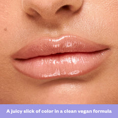 A juicy slick of color in a clean vegan formula