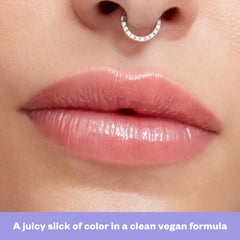 A juicy slick of color in a clean vegan formula