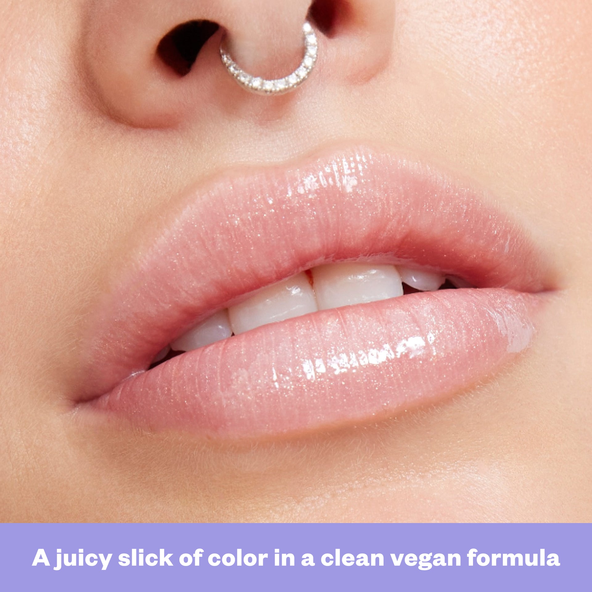 A juicy slick of color in a clean vegan formula