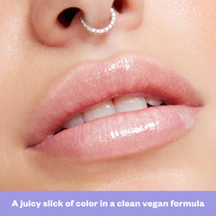 A juicy slick of color in a clean vegan formula
