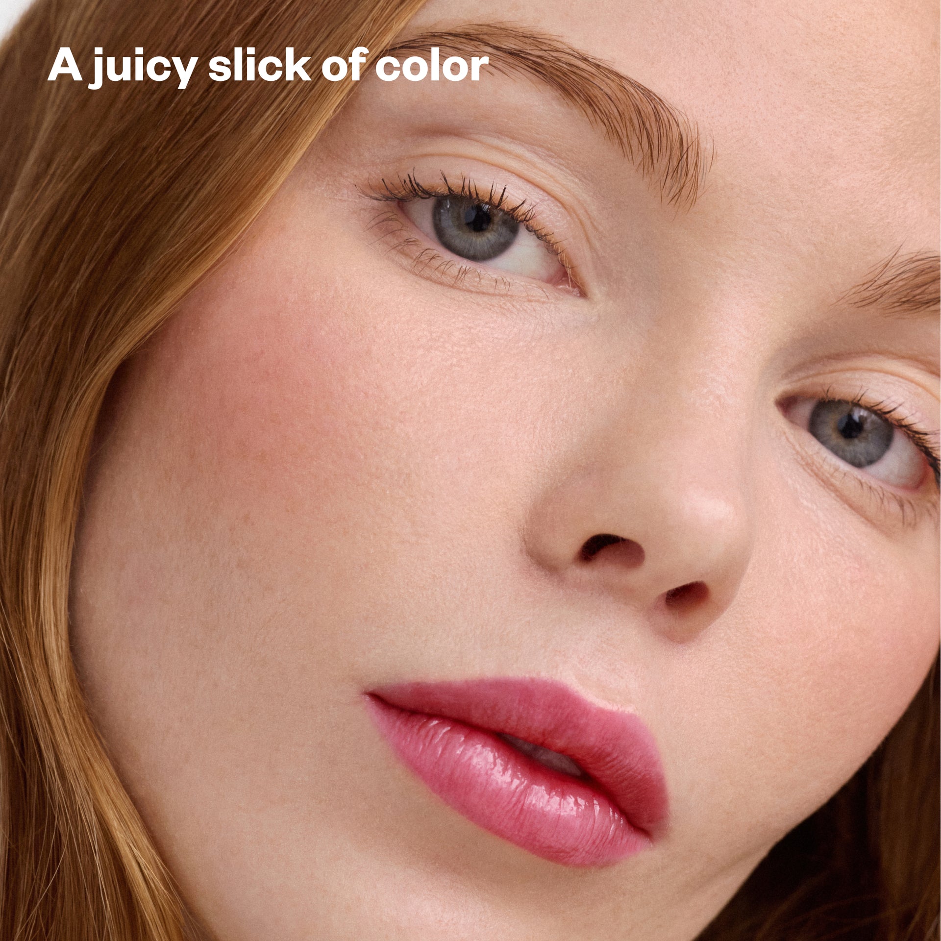 A juicy slick of color - Wet Lip Oil in Slushy on Model's Lips