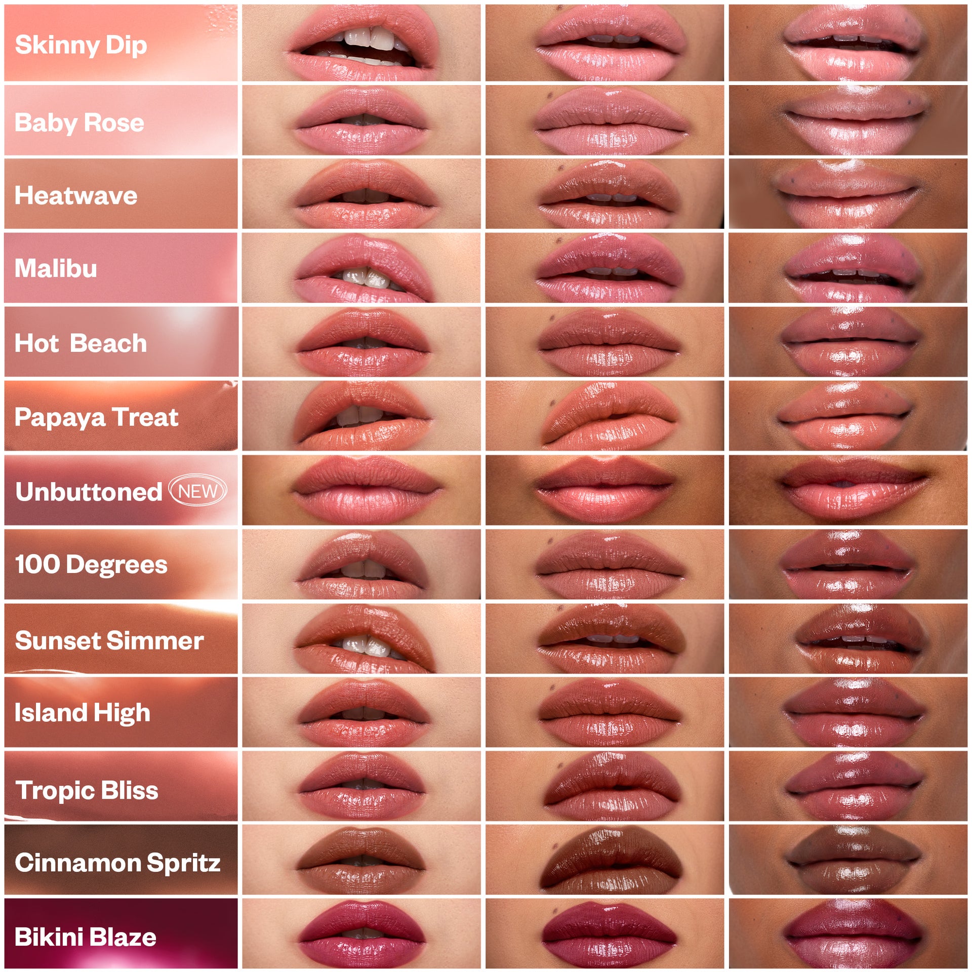 Wet Stick Lip Swatches